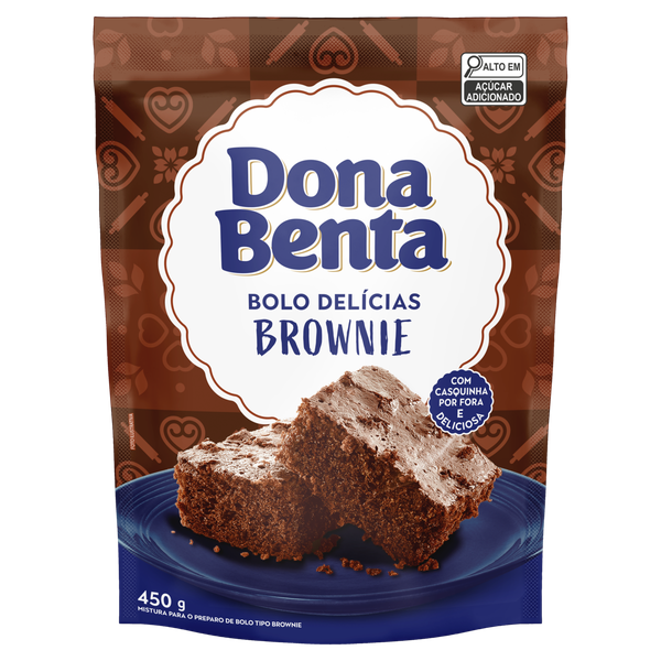 Mistura Bolo Dona Benta Brownie 450g