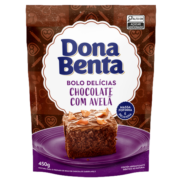 Mistura para Bolo Dona Benta Chocolate com Avelã 450g