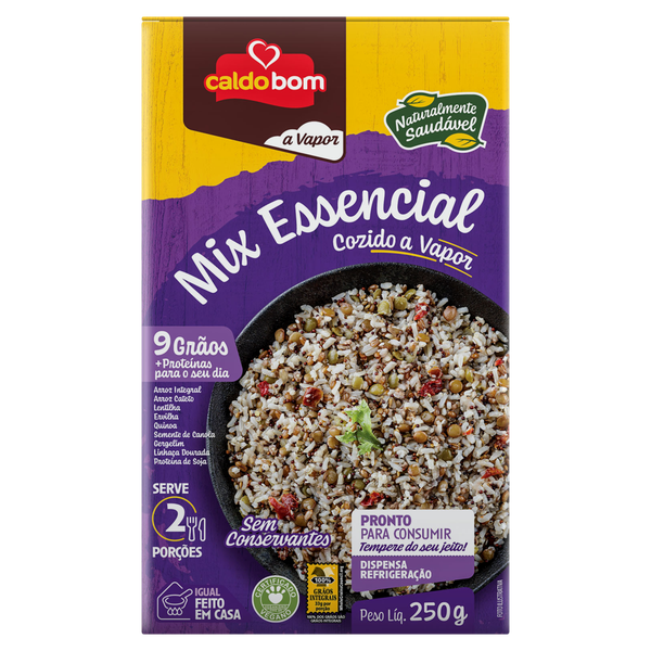Mix de Essencial 9 Grãos Pronto Caldo Bom 250g
