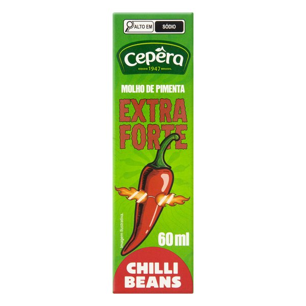 Molho de Pimenta Cepêra Extra Forte Vermelho 60ml
