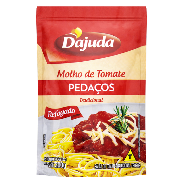 Molho de Tomate D'Ajuda Sachê Pedaços 200g