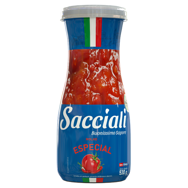 Molho Tomate Sacciali Especial 530g