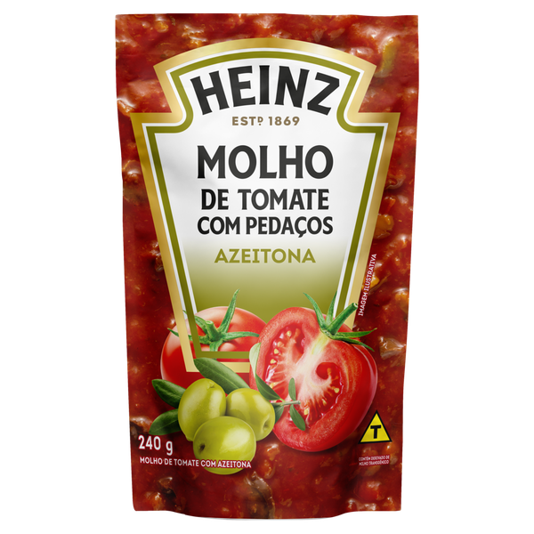 Molho Tomate Heinz Sachê Azeitona 240g