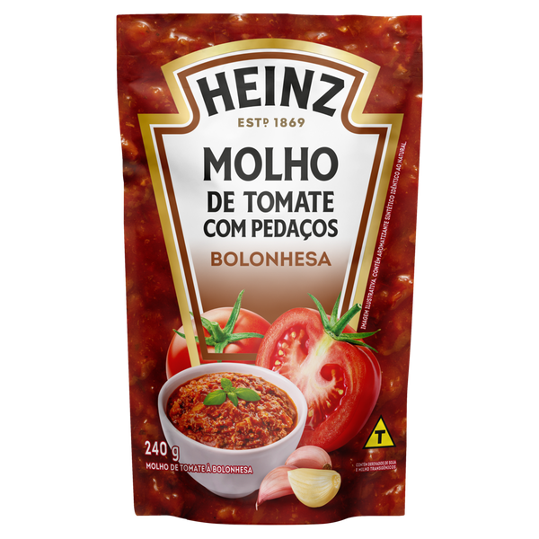 Molho de Tomate Heinz Bolonhesa Sachê 240g