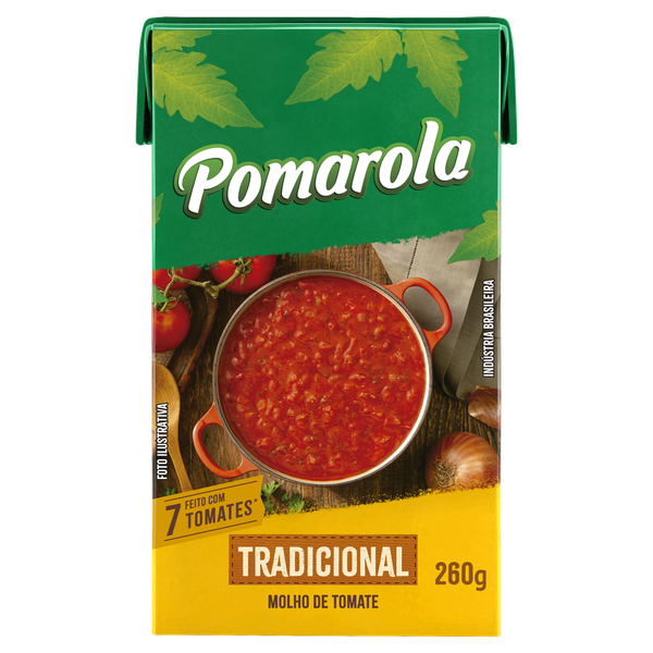 Molho de Tomate Pomarola Tradicional 260g