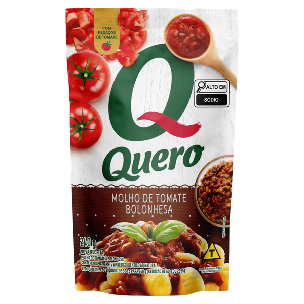 Molho Tomate Quero Sachê Bolonhesa 240g
