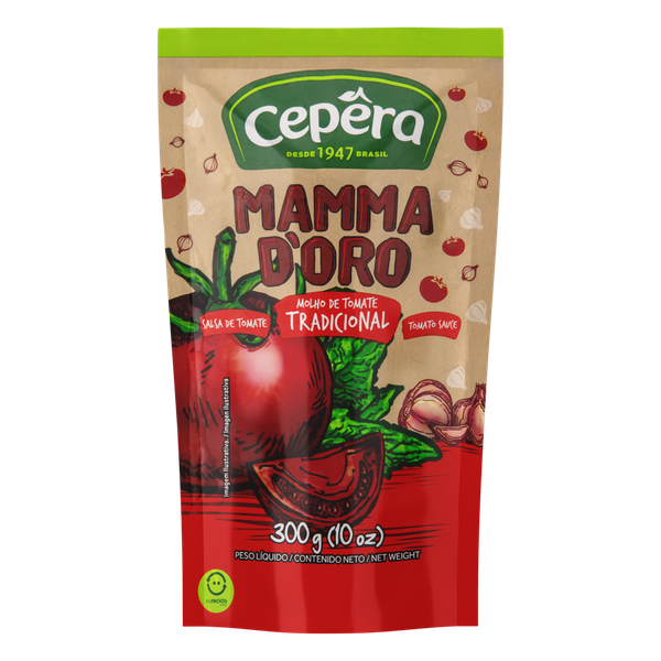 Molho de Tomate Tradicional Cepêra Mammadoro 300g