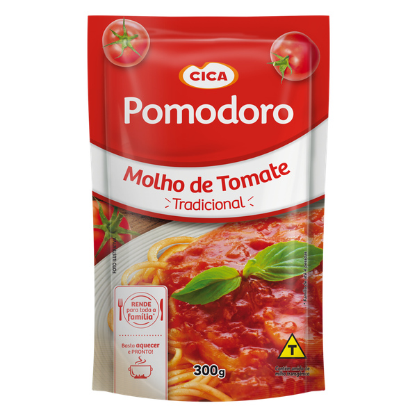 Molho de Tomate Pomodoro Tradicional Sachê 300g