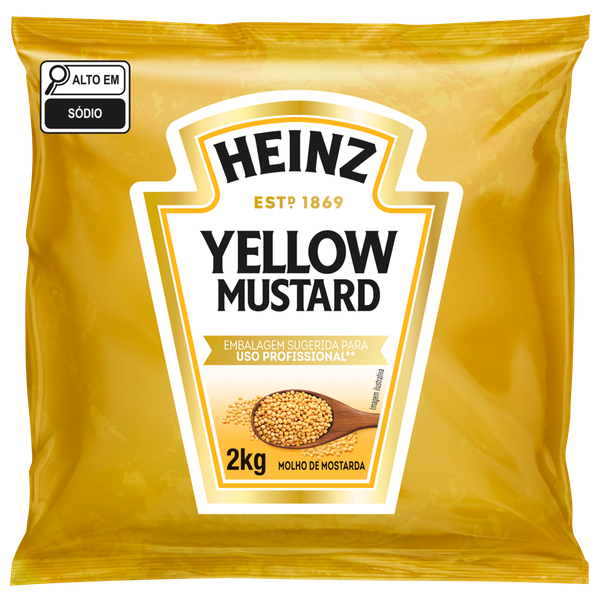 Mostarda Amarela Heinz Pacote 2kg