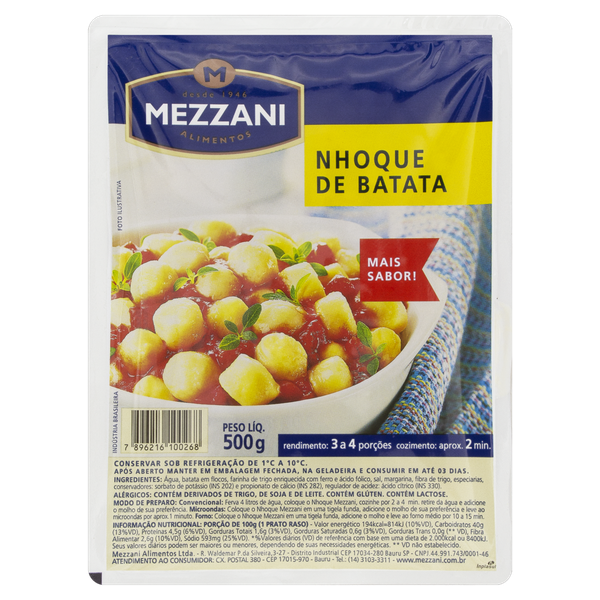 Nhoque Resfriado Mezzani 500g