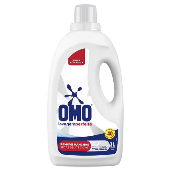 Lava Roupas Omo Lavagem Perfeita Líquido 3L