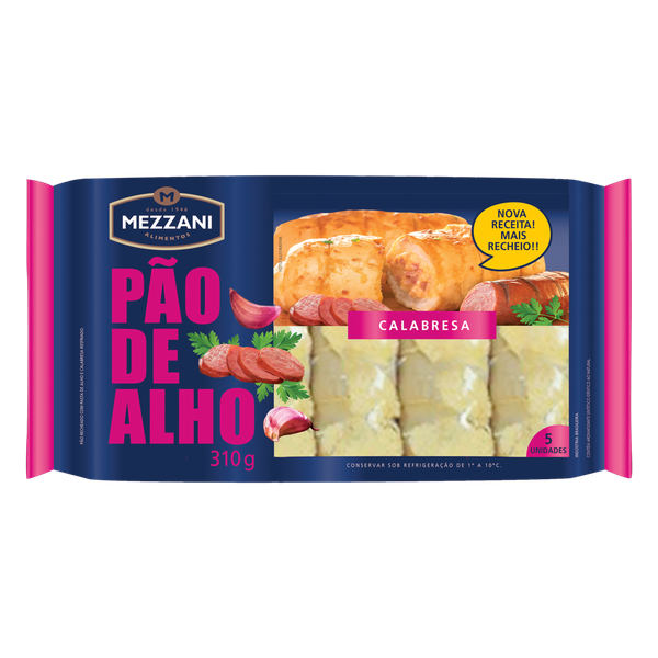 Pão de Alho Mezzani Baguete Calabresa 310g