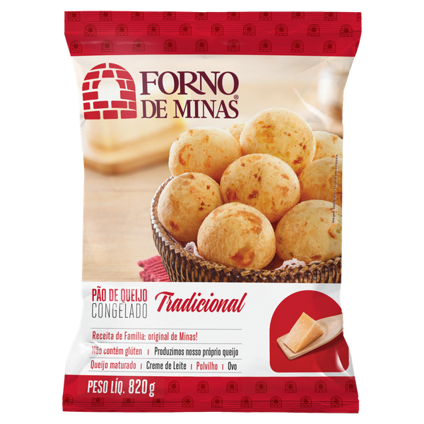 Pão de Queijo Forno de Minas com 820g Tradicional
