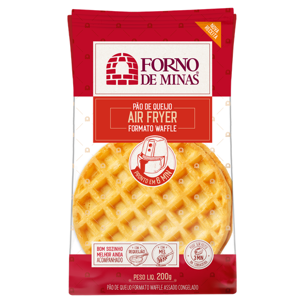 Pão de Queijo Forno de Minas Congelada Waffle 200g