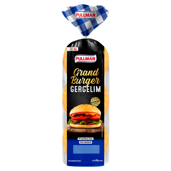 Pão Hambúrguer Pullman com Gergelim 420g