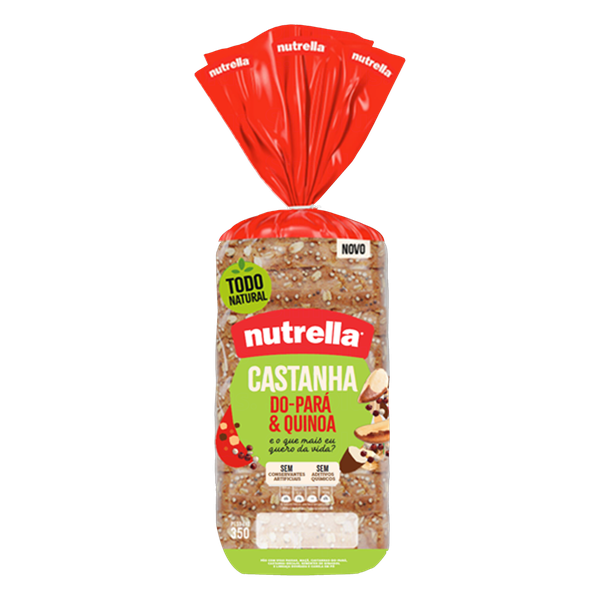 Pão Nutrella Castanha do Pará Quinoa 350g