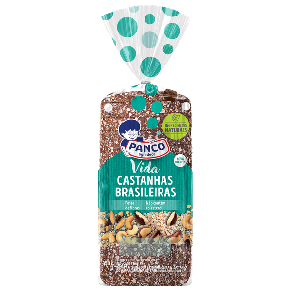 Pão Panco Vida Integral Castanha Bra 380g