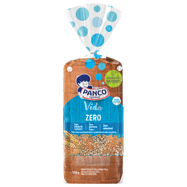 Pão Panco Vida Integral Zero 380g