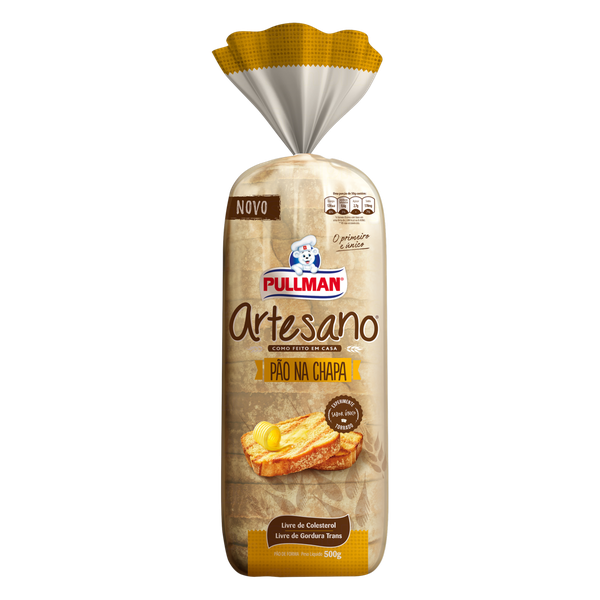 Pão Pullman Artesano Na Chapa 500g