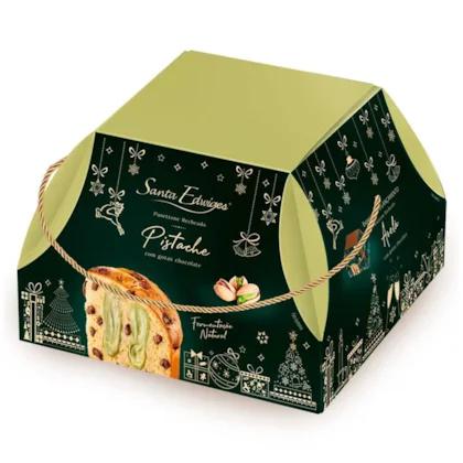 Panetone Santa Edwiges de Pistachê com Gotas de Chocolate 800g
