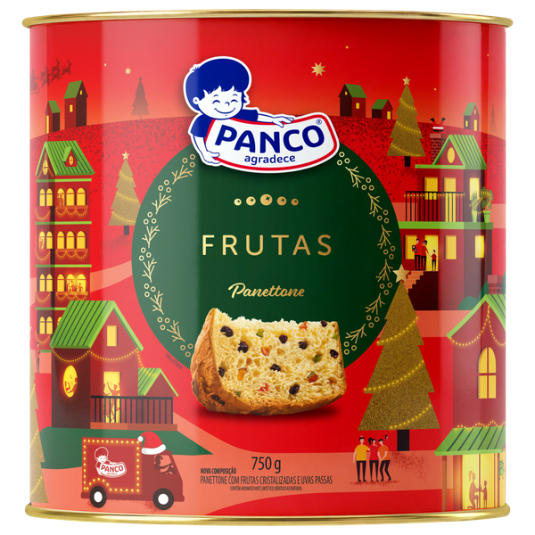 Panettone Panco Lata Frutas 750g
