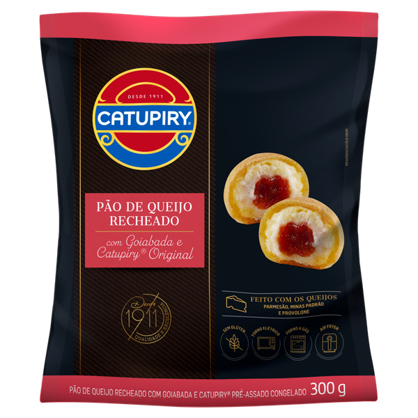 Pão De Queijo Catupiry Congelado Goiabada 300g