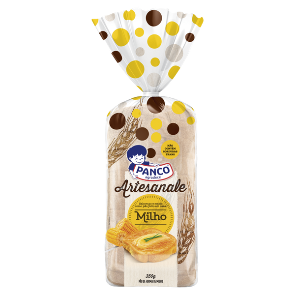 Pão Artesanale Panco Milho 350g