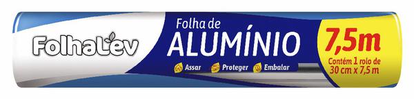 Papel Alumi­nio Folhalev 30CMX7,5M
