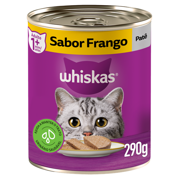 Ração Whiskas Lata Frango 290g