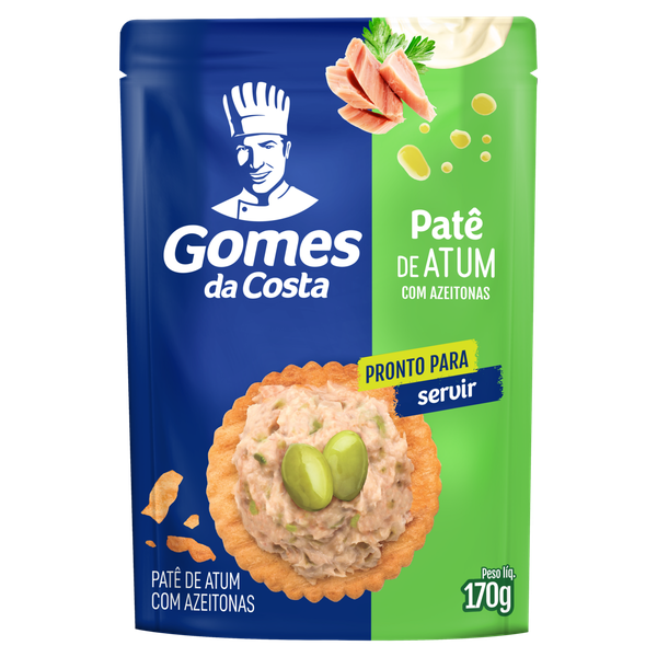 Patê Gomes da Costa Atum Azeitonas 170g