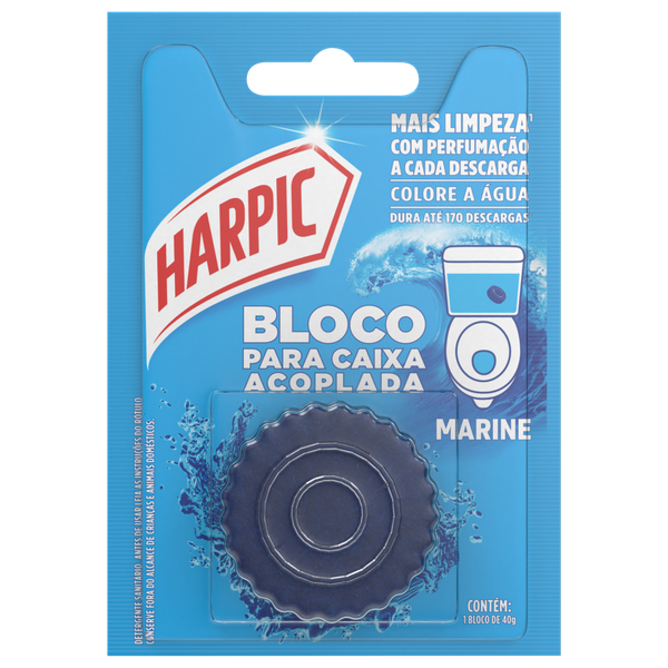 Pedra Sanitária Harpic Caixa Acoplada Azul 50g