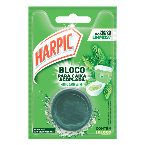 Pedra Sanitária Harpic Caixa Acoplada Verde 50g