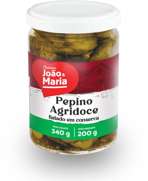 Pepino João e Maria Agridoce de Fatiado 200g