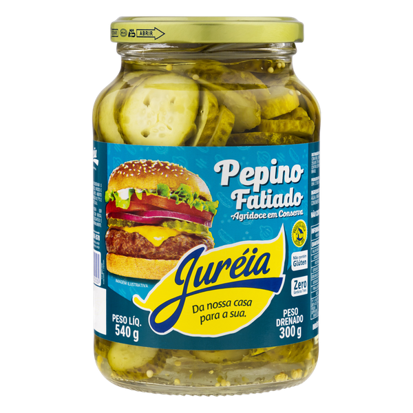 Pepino Juréia Conserva Agridoce Fatiado 300g