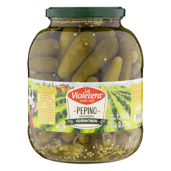 Pepino Lá Violetera Cornichon 770g
