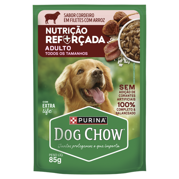 Ração Dog Chow Adulto Sachê Cord Arroz 85g