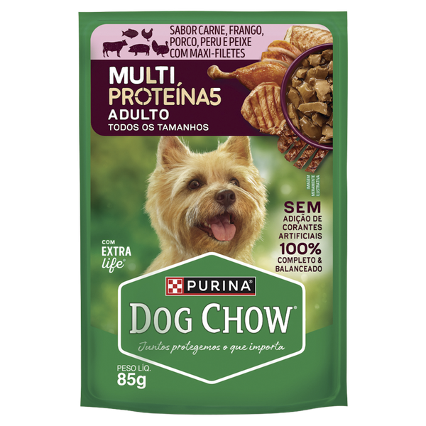 Ração Dog Chow Adulto Sachê Multiuso Protetor 85g
