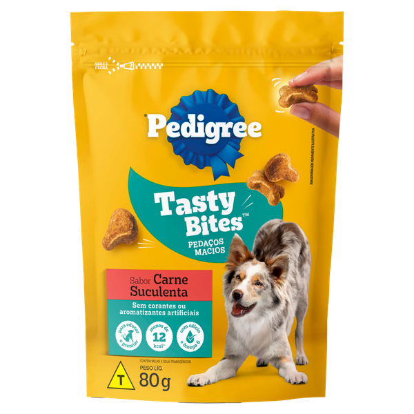 Snacks Pedigree Tasty Bites Carne 80g