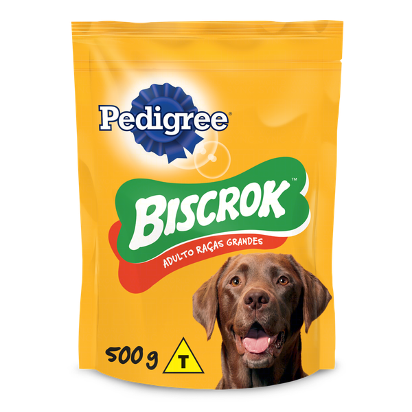 Biscoito Canino Biscrok Adulto Raças Grandes 500g