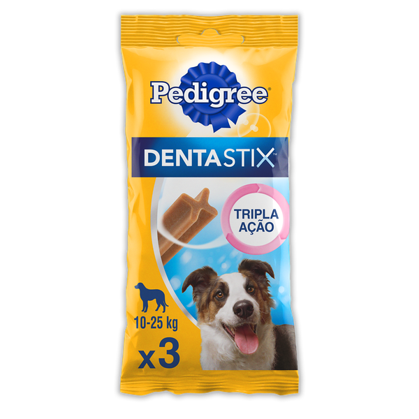 Petisco Pedigree Dentastix Raças Médias 77g 3 Unidades