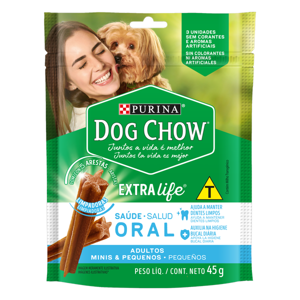 Petisco para Cães Dog Chow Raças Pequenas 45g