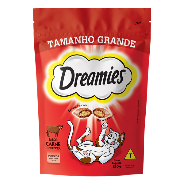 Petisco Dreamies Pouch Carne 150g