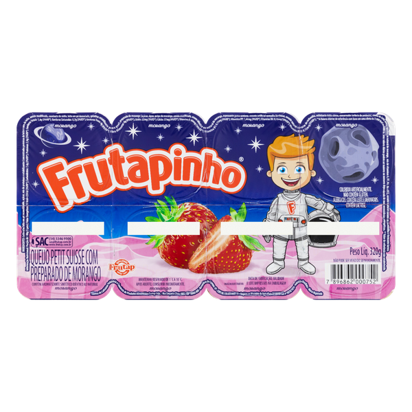 Petit Suisse Frutapinho Morango 320g