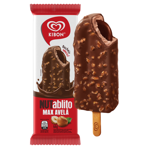 Picolé Kibon Nutablito Max Avelã 64g