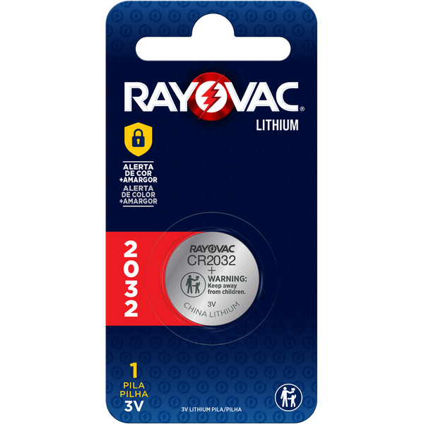 Pilha Elétrica Rayovac 2032 com 1 und