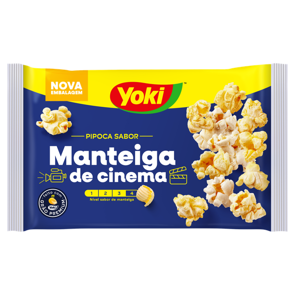 Pipoca para Micro-Ondas Yoki Manteiga Cinema 100g