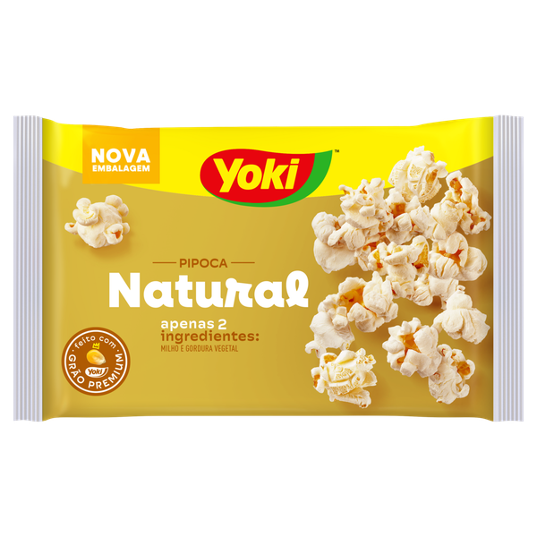Pipoca para Micro-Ondas Yoki Natural 100g