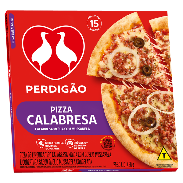 Pizza Perdigão Calabresa Moída 460g