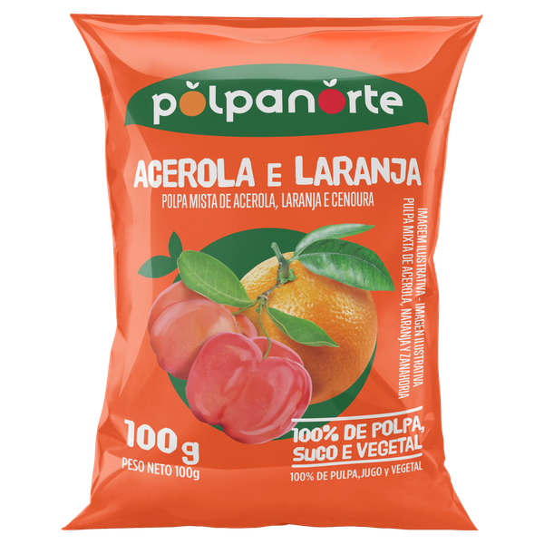 Polpa Norte Acerola e Laranja 100g