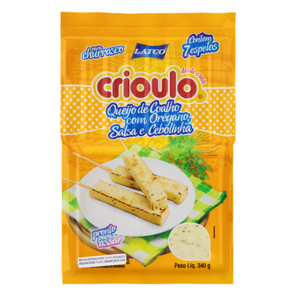 Queijo Coalho Crioulo Orégano e Salsa 340g